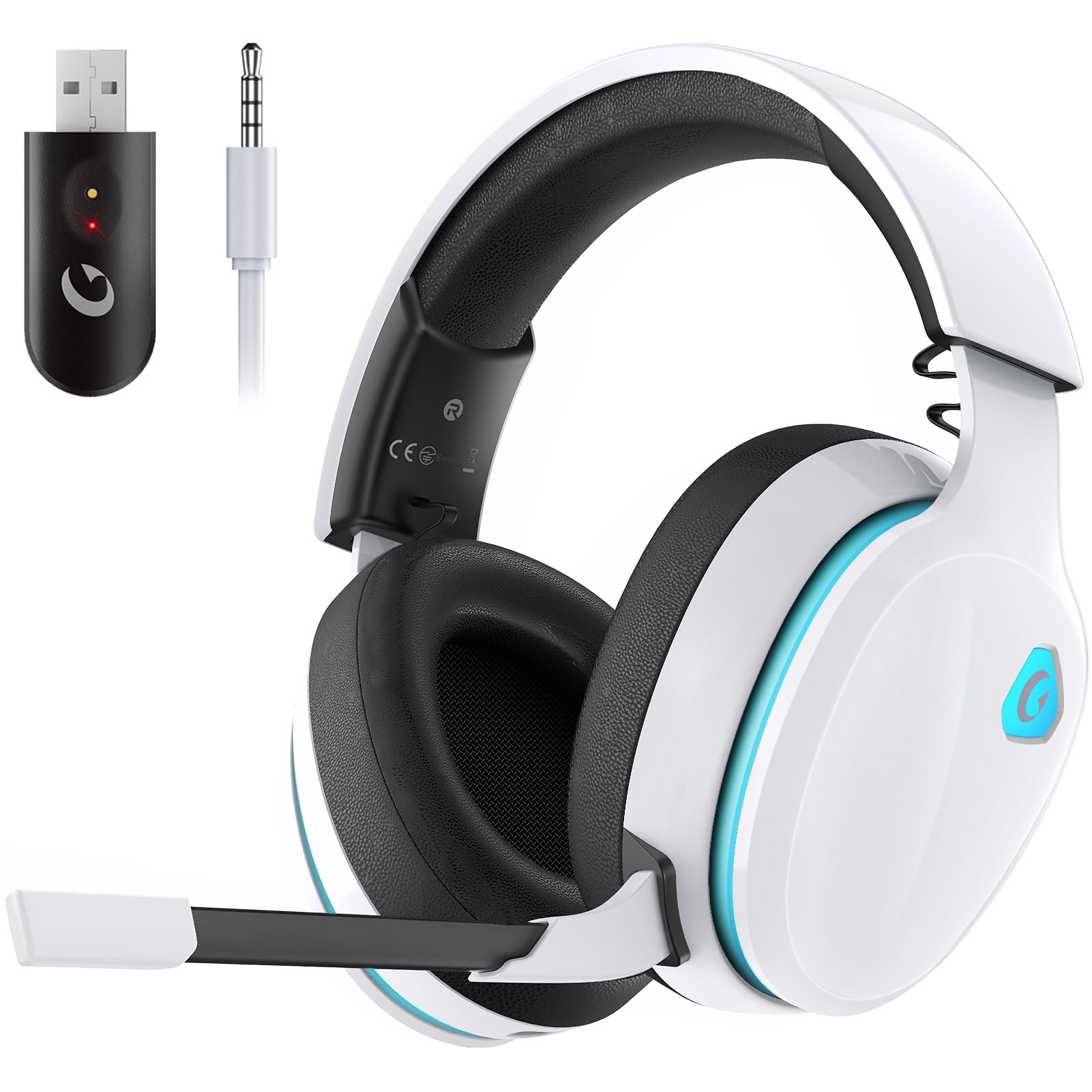  2,4 GHz Wireless Gaming Headset für PC, PS4, PS5, Mac und Xbox mit top- notch Geräuschunterdrückung
| Kabelloses 2,4 GH